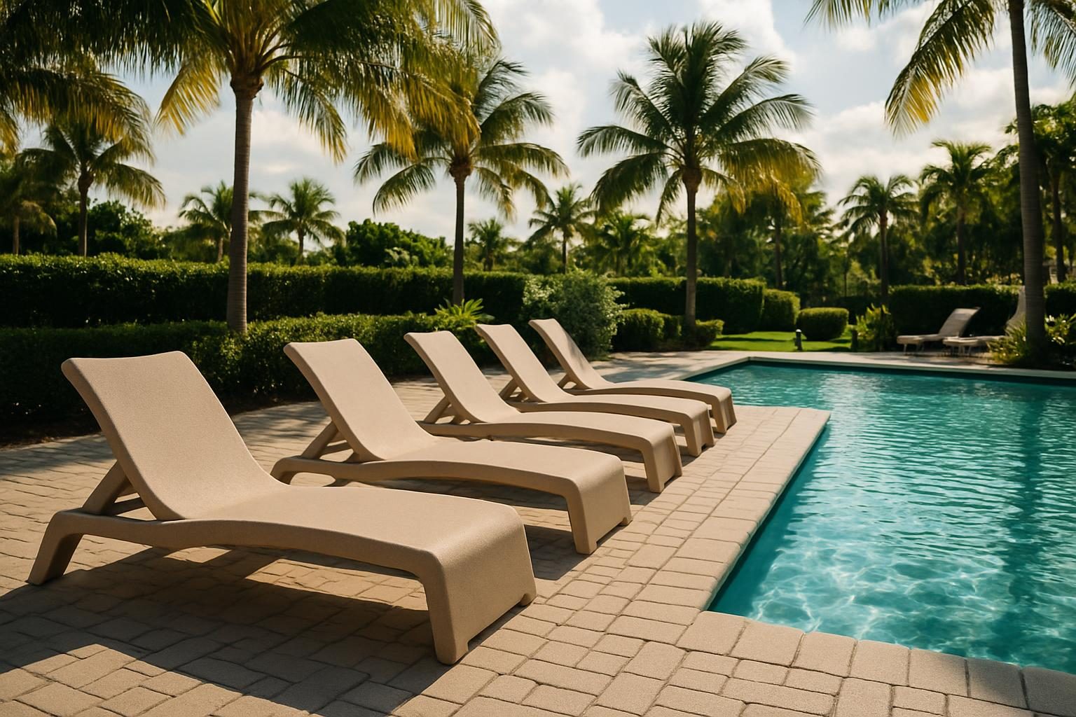 Stock photo: Concrete Pool Decks